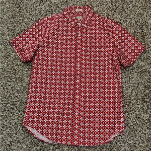 J.Crew Men’s Classic Fit Organic Cotton Short Sleeve Stretch Shirt Size Small